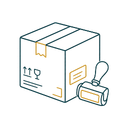 Carton printing icon