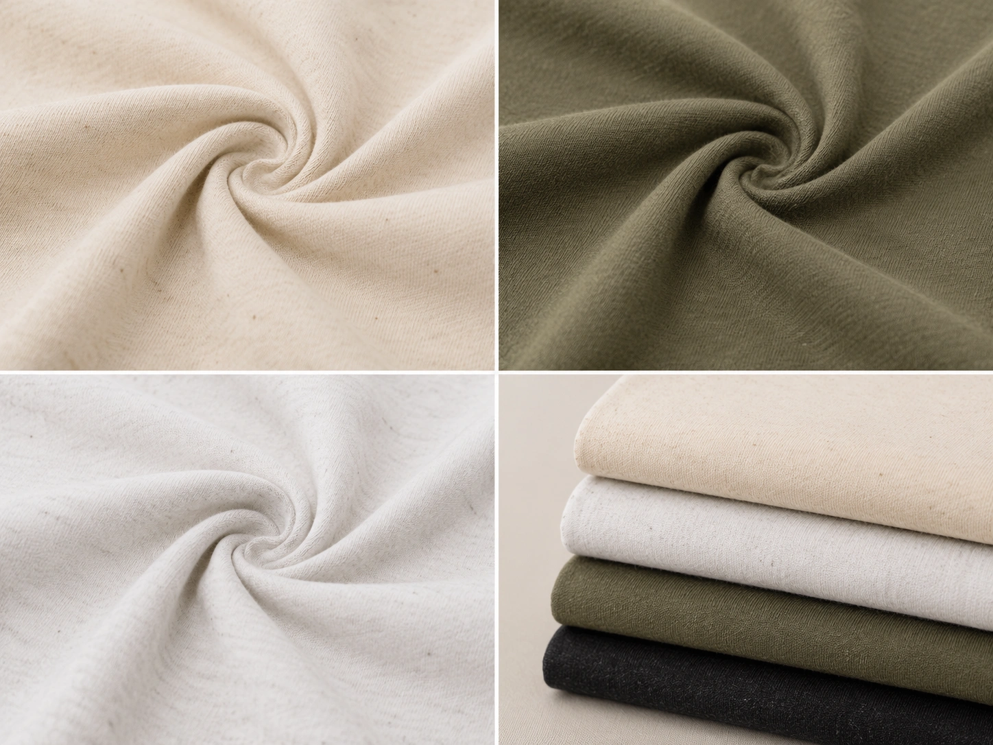 Organic cotton fabric texture