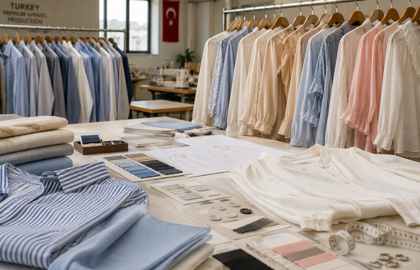 Shirt and blouse production support